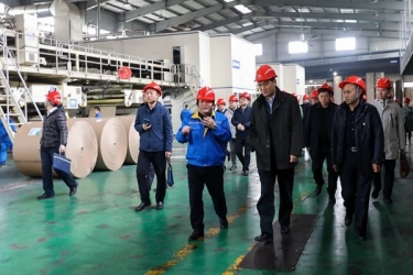 国家邮政局赵民一行莅临新利体育调研快递包装绿色治理试点工作