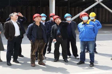 生态环境部科财司副司长付川一行考察由新利体育承担的国家科技重大专项示范工程