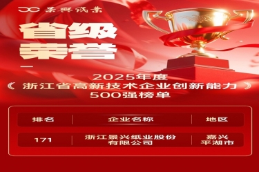 省级荣誉+1！新利体育上榜浙江省高新企业创新能力500强